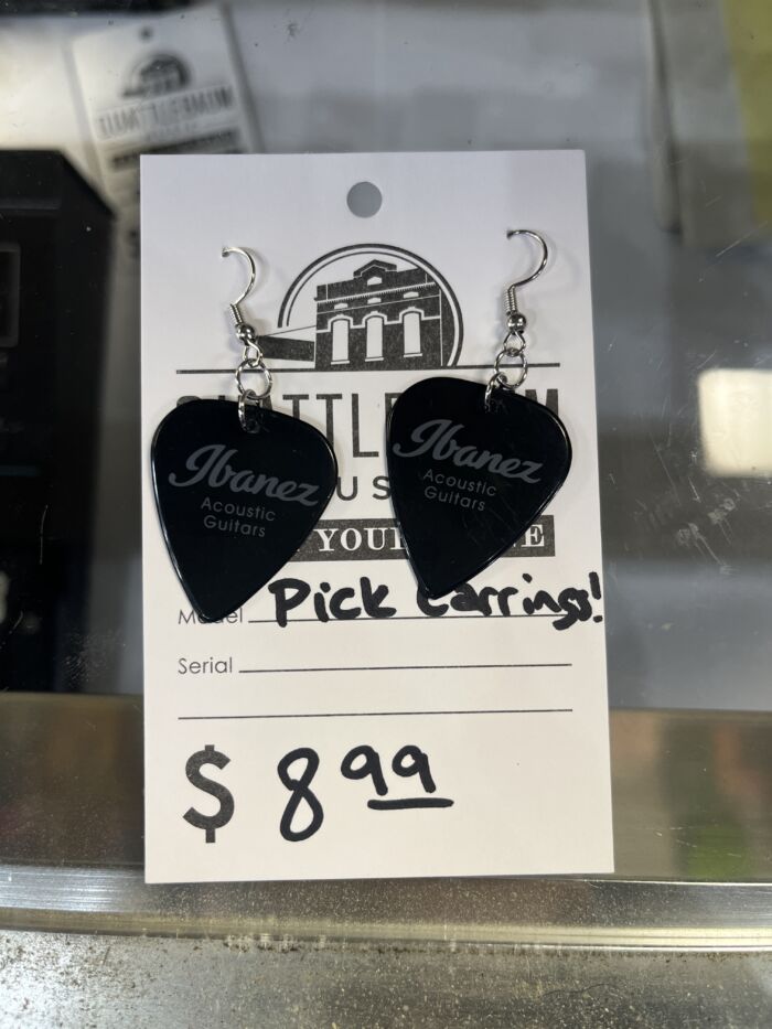 Guitar Pick Earrings | Fender, Ibanez, Elixir, Dunlop, Quattlebaum, and More