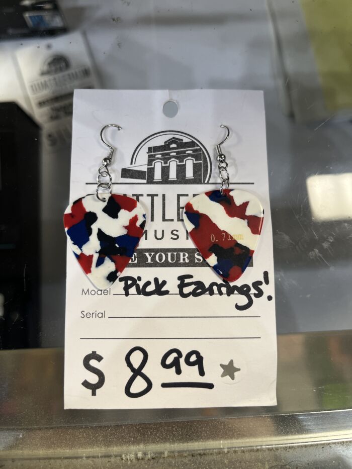 Guitar Pick Earrings | Fender, Ibanez, Elixir, Dunlop, Quattlebaum, and More - Image 3