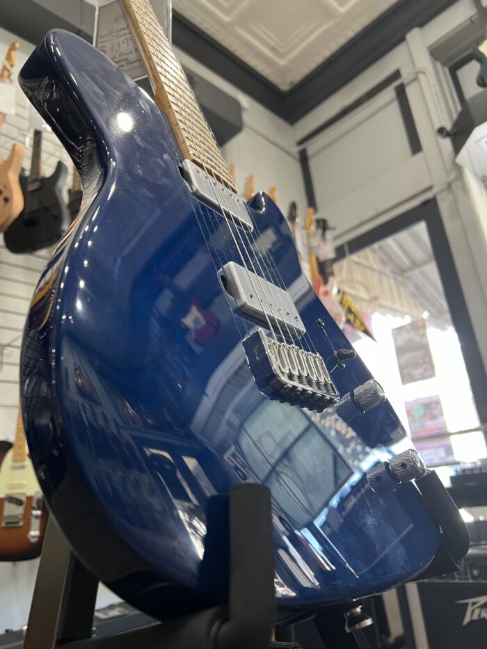 Kiesel Solo Telecaster - Blue Stained Swamp Ash Finish - Image 5