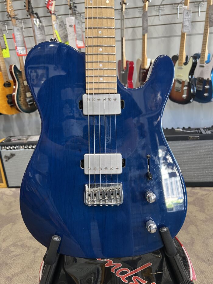 Kiesel Solo Telecaster - Blue Stained Swamp Ash Finish - Image 6