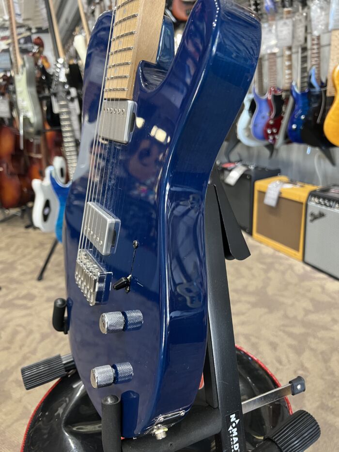 Kiesel Solo Telecaster - Blue Stained Swamp Ash Finish - Image 7