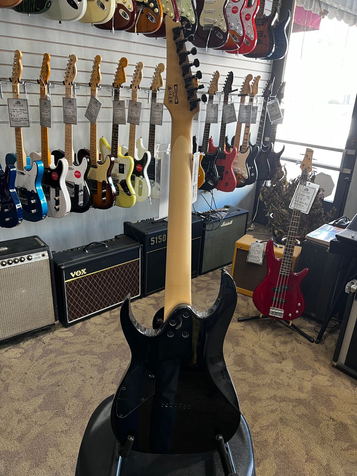Ibanez GRG7221QA-TKS Gio with Purpleheart Fretboard 2020-Present - Transparent Black Sunburst - Image 4