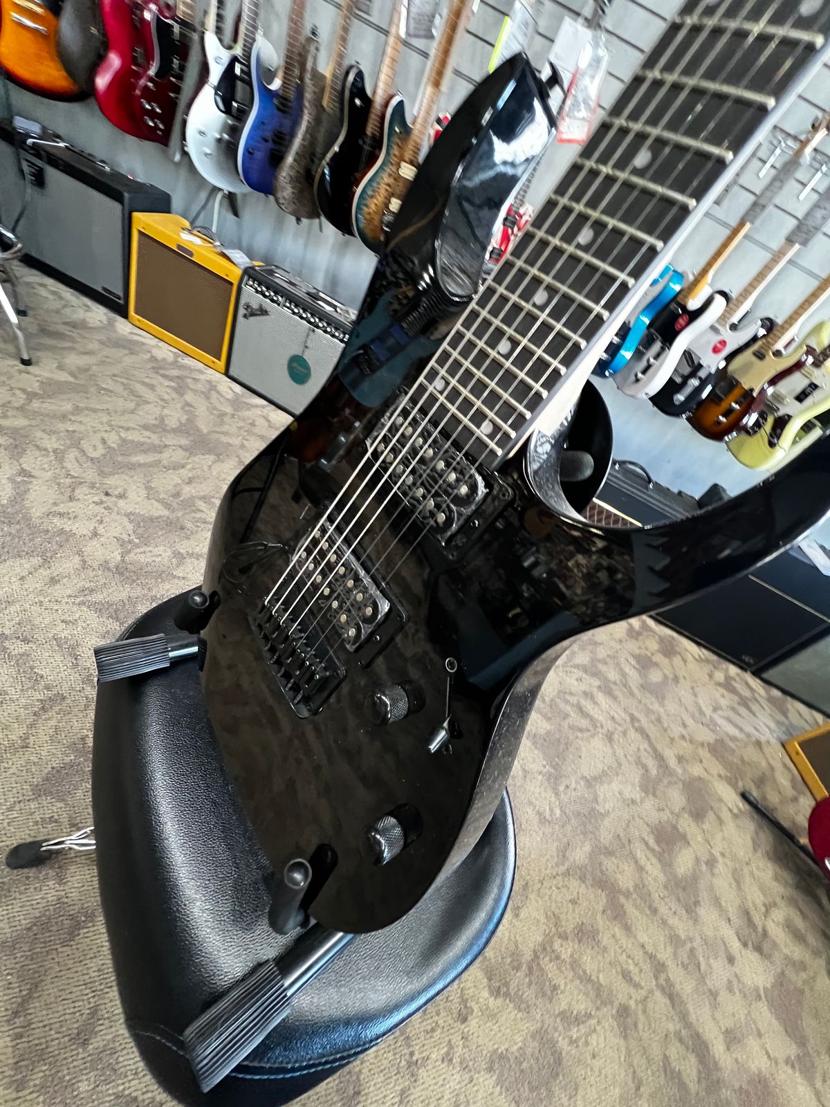 Ibanez GRG7221QA-TKS Gio with Purpleheart Fretboard 2020-Present - Transparent Black Sunburst - Image 2