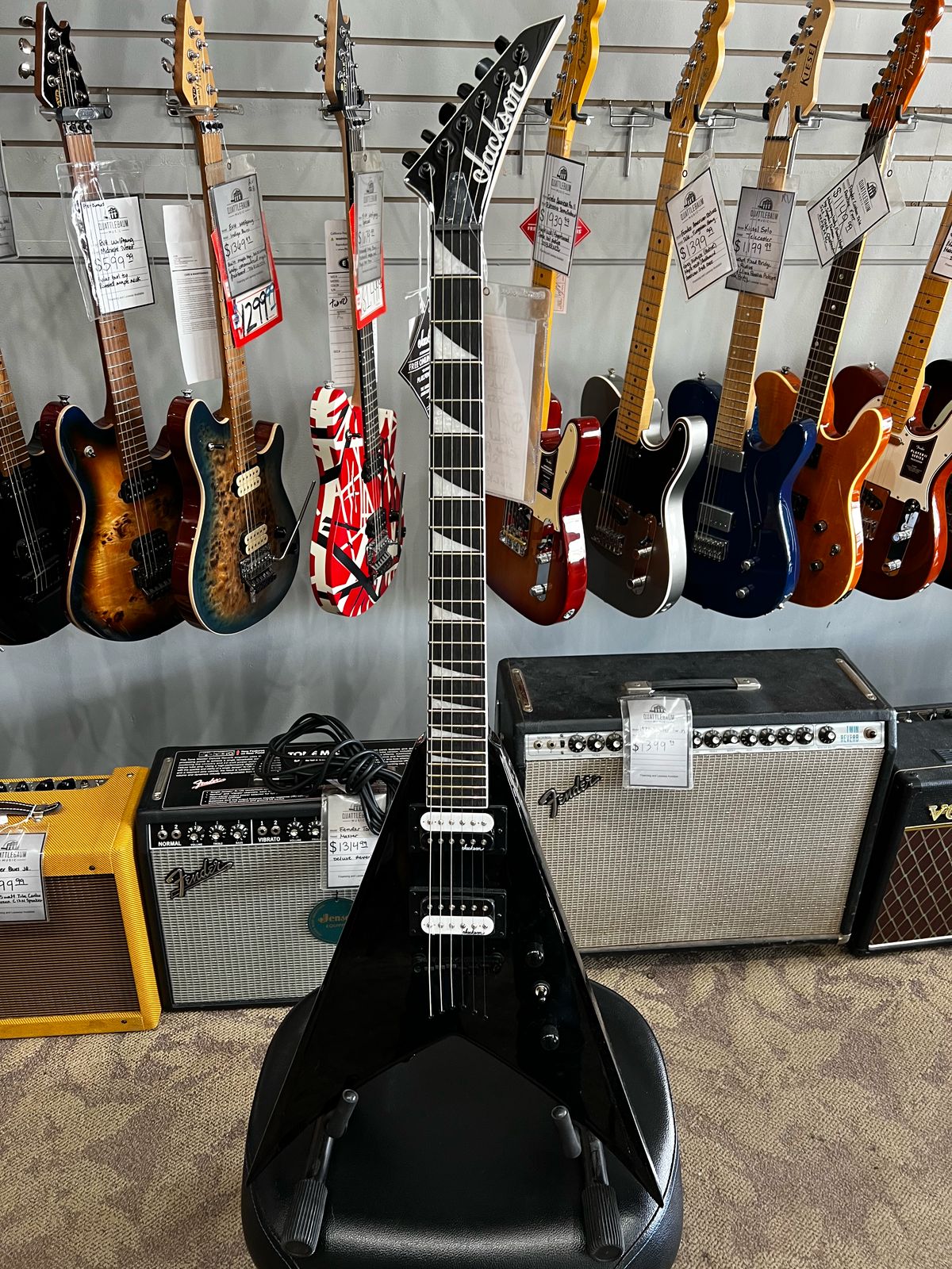 Jackson JS Series JS32T King V with Amaranth Fretboard 2019-Present - Gloss Black