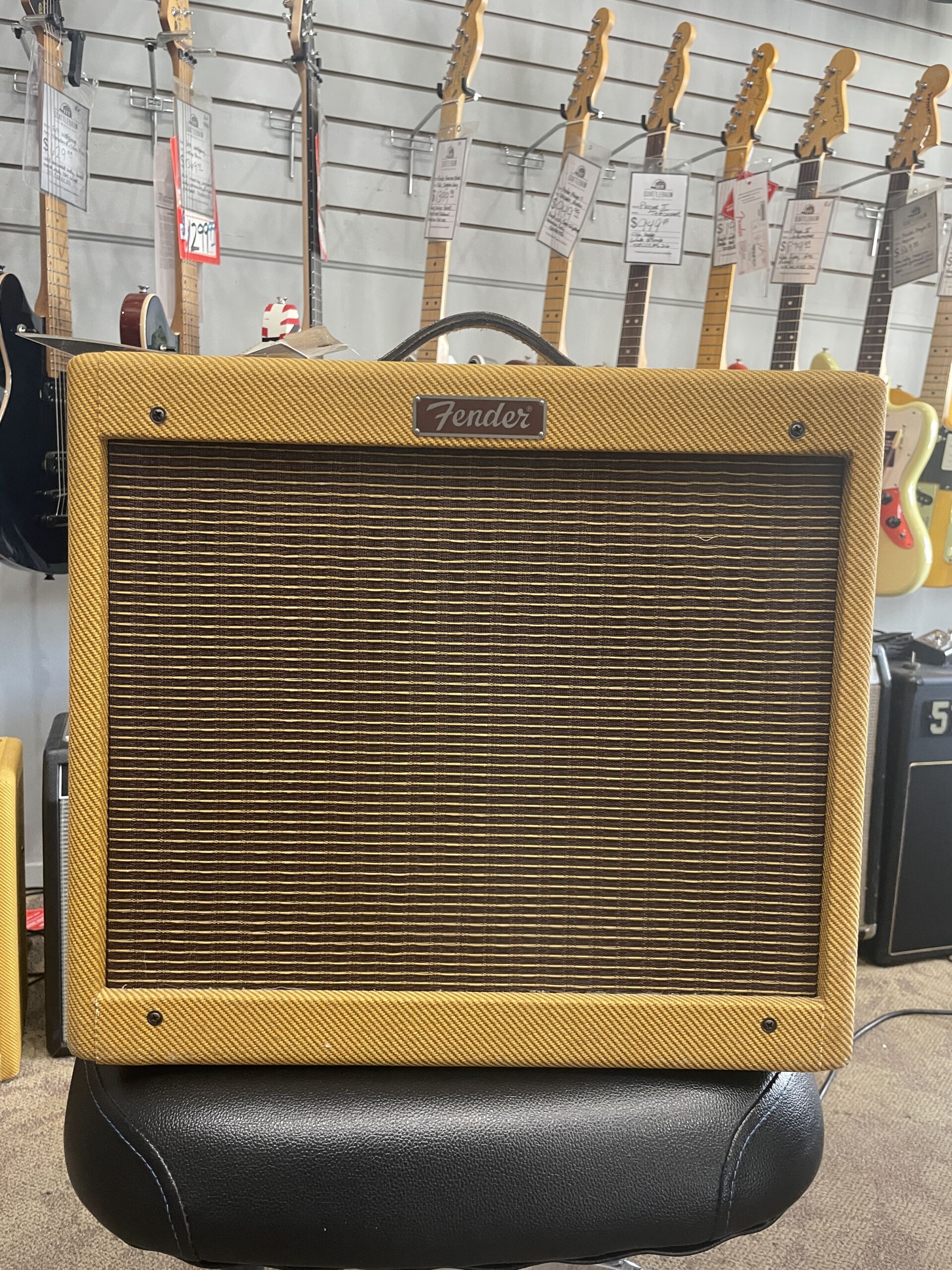 USED - Fender Blues Junior Lacquered Tweed 15-Watt 1x12" Guitar Combo 2016-Present - Lacquered Tweed