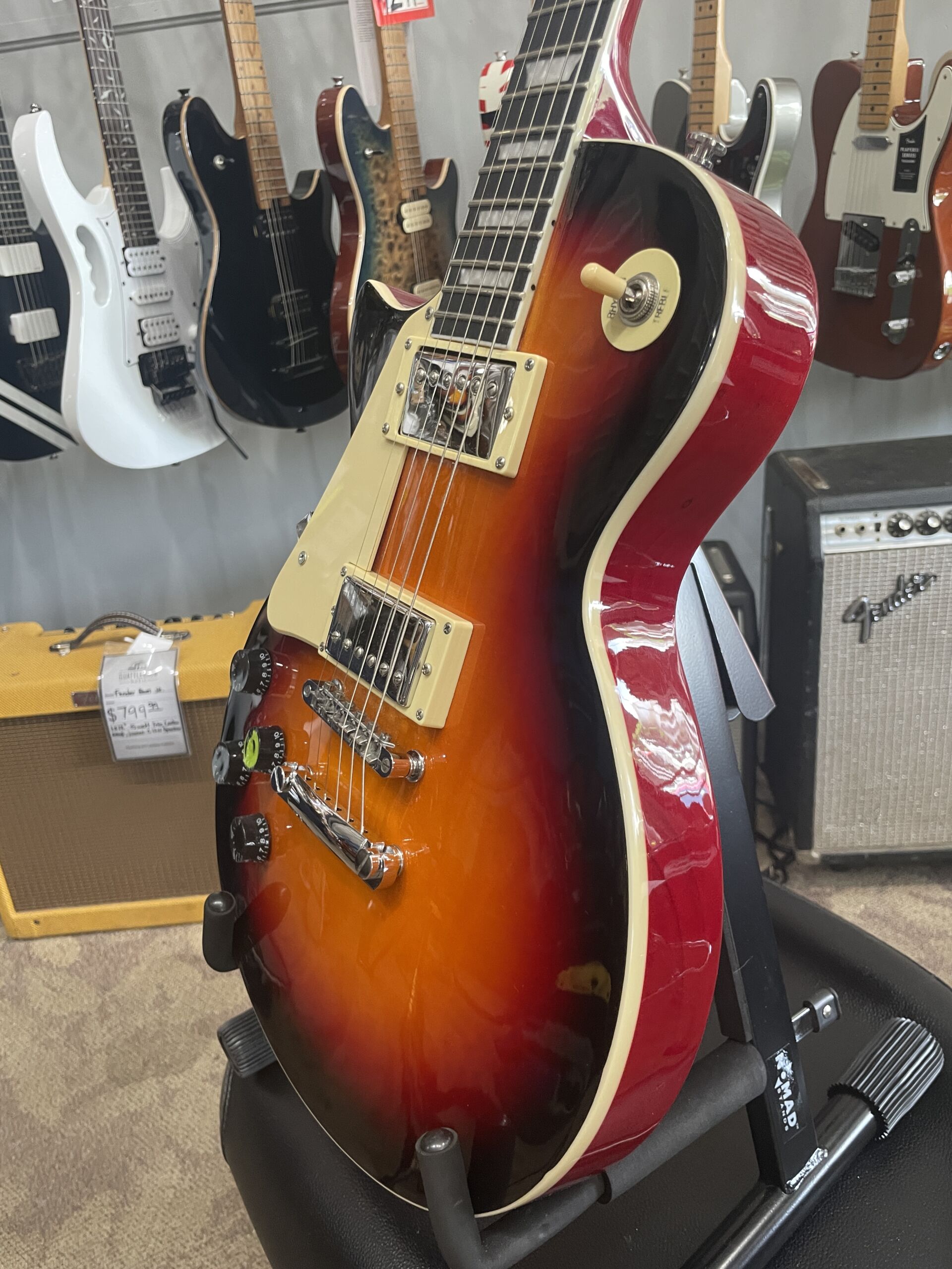 LyxPro Les Paul Style Single - Sunburst - Image 2
