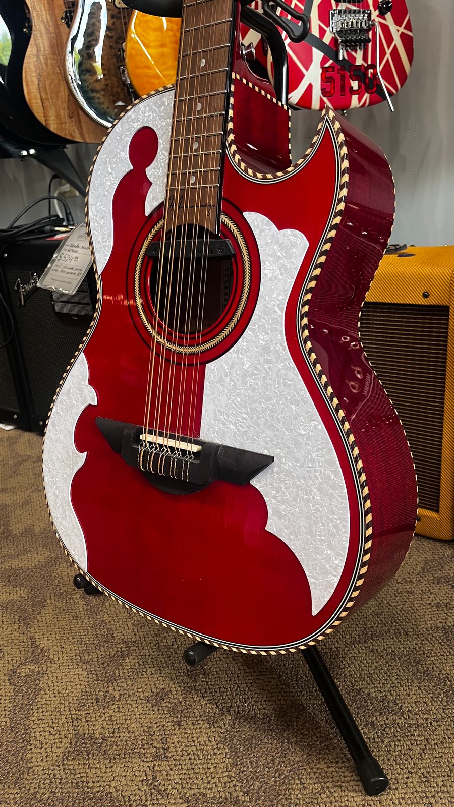 H. Jimenez Bajo Quinto LBQ4ETR 2024 - Transparent Red - Image 2