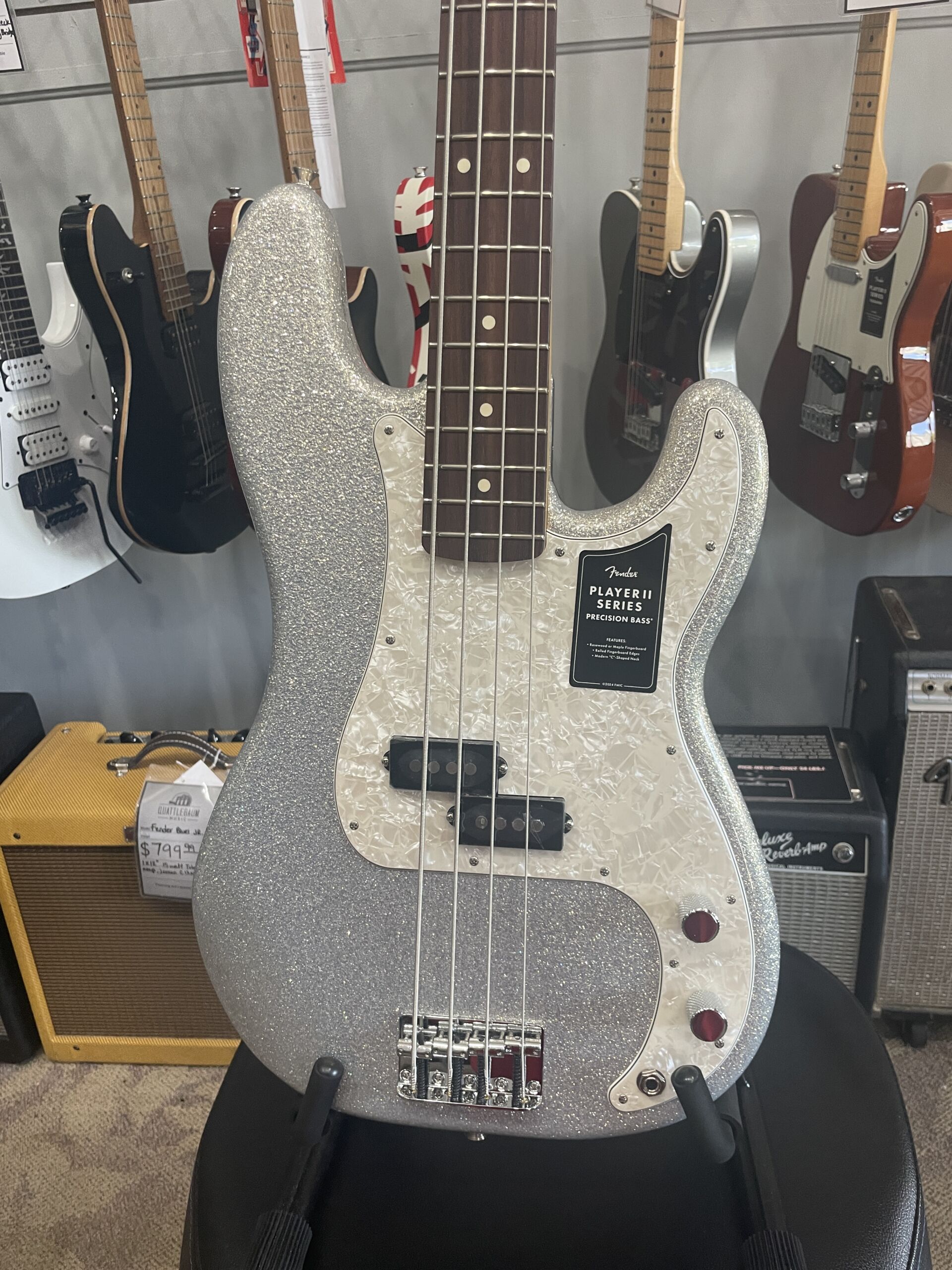 Fender 75th Anniversary Player II Precision Bass 2026 - Diamond Dust Sparkle - Image 2
