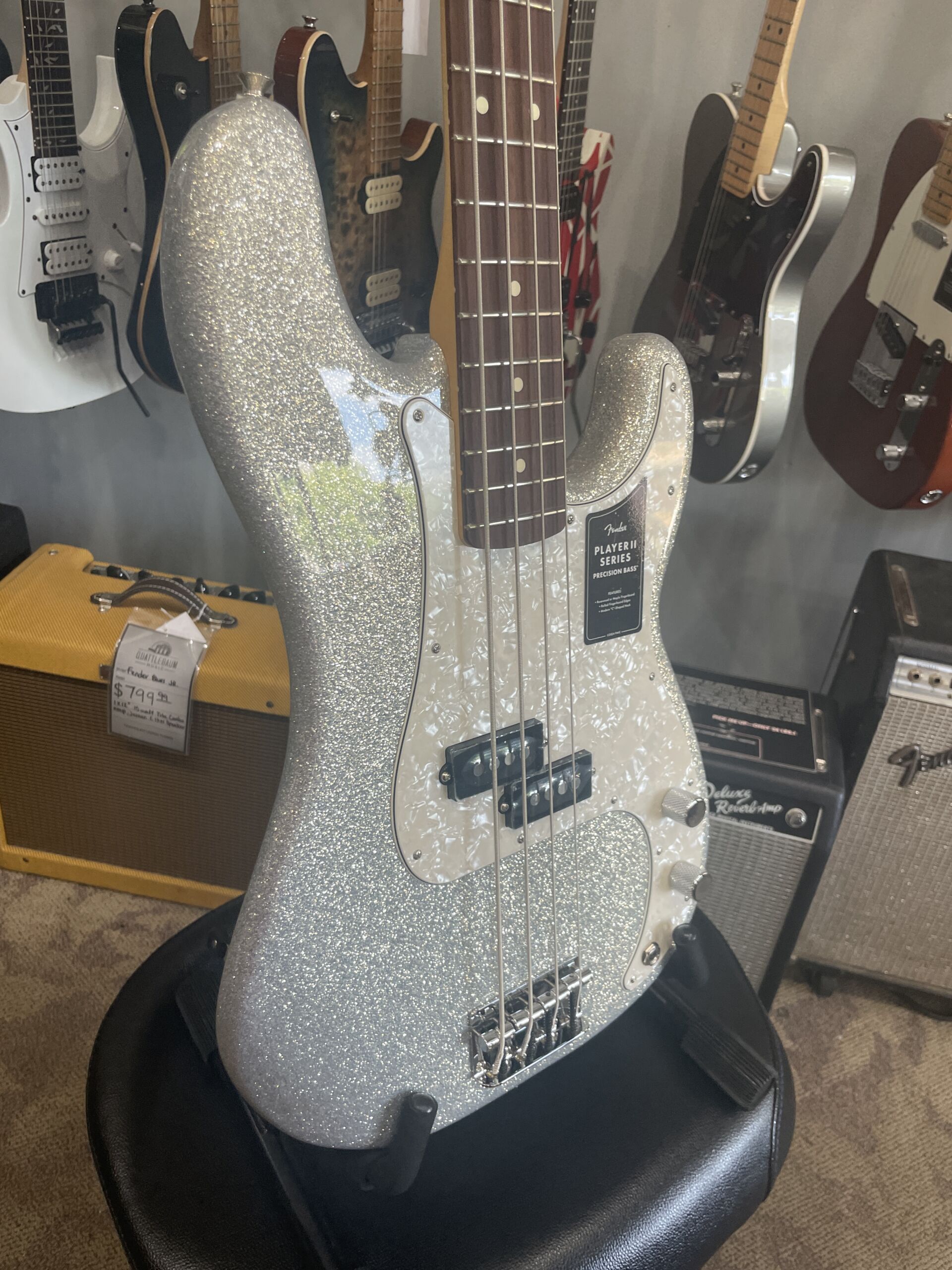 Fender 75th Anniversary Player II Precision Bass 2026 - Diamond Dust Sparkle - Image 3