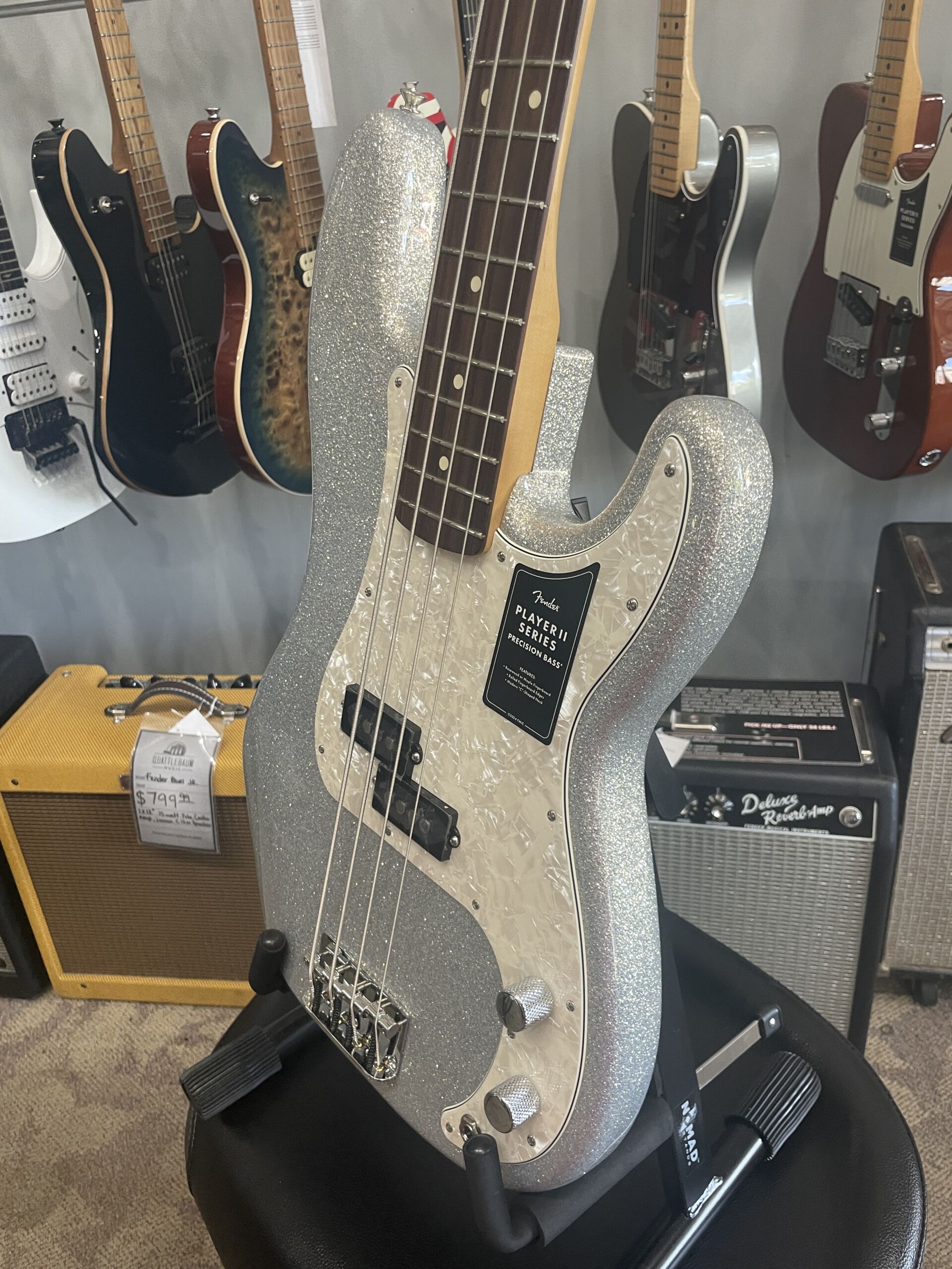 Fender 75th Anniversary Player II Precision Bass 2026 - Diamond Dust Sparkle - Image 4