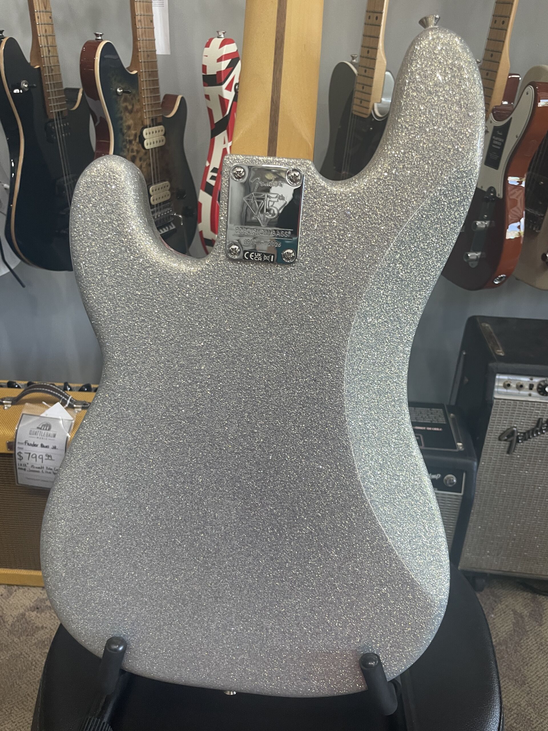 Fender 75th Anniversary Player II Precision Bass 2026 - Diamond Dust Sparkle - Image 8
