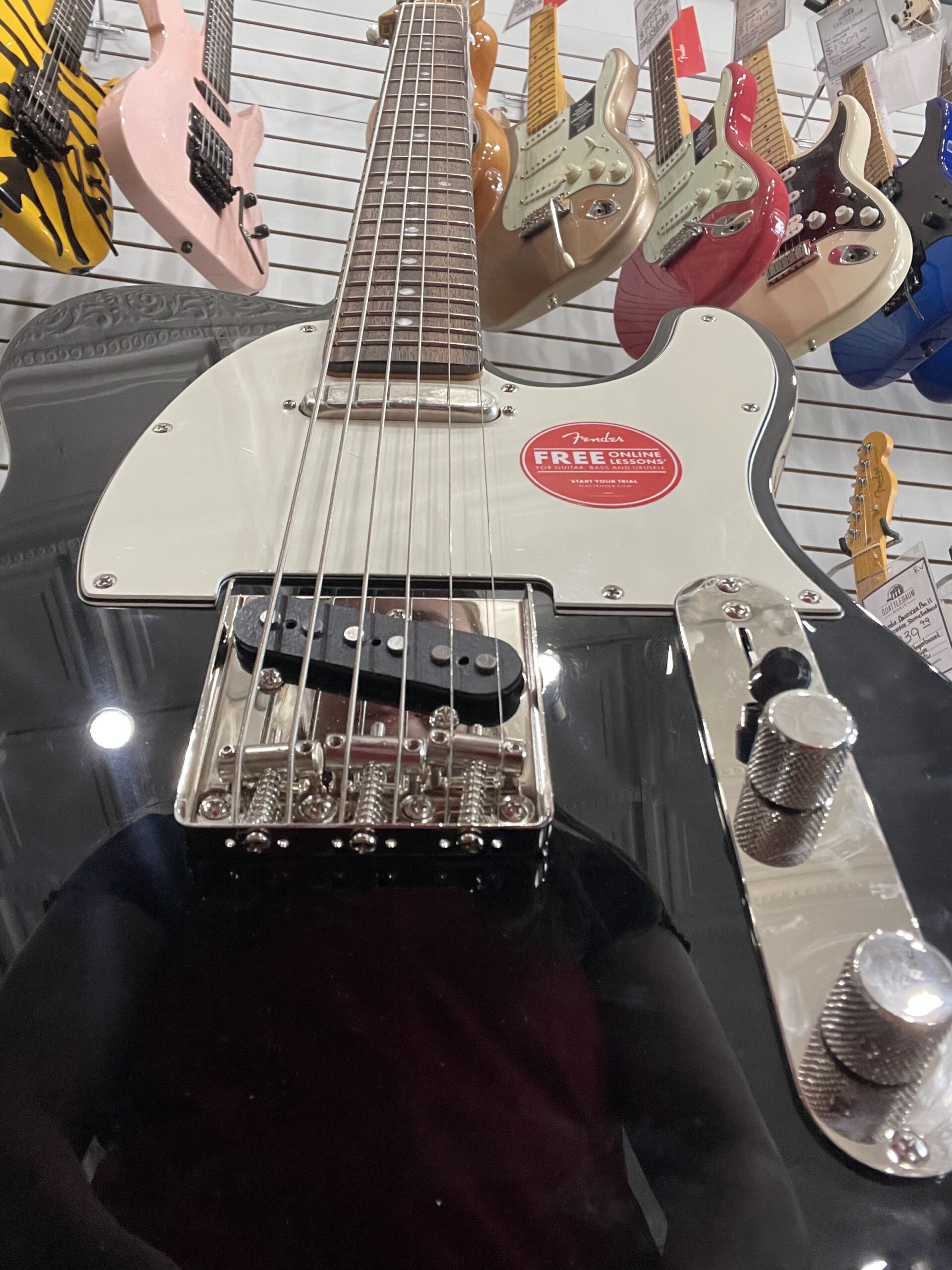 Fender Squier Classic Vibe Baritone Custom Telecaster - Black - Image 5