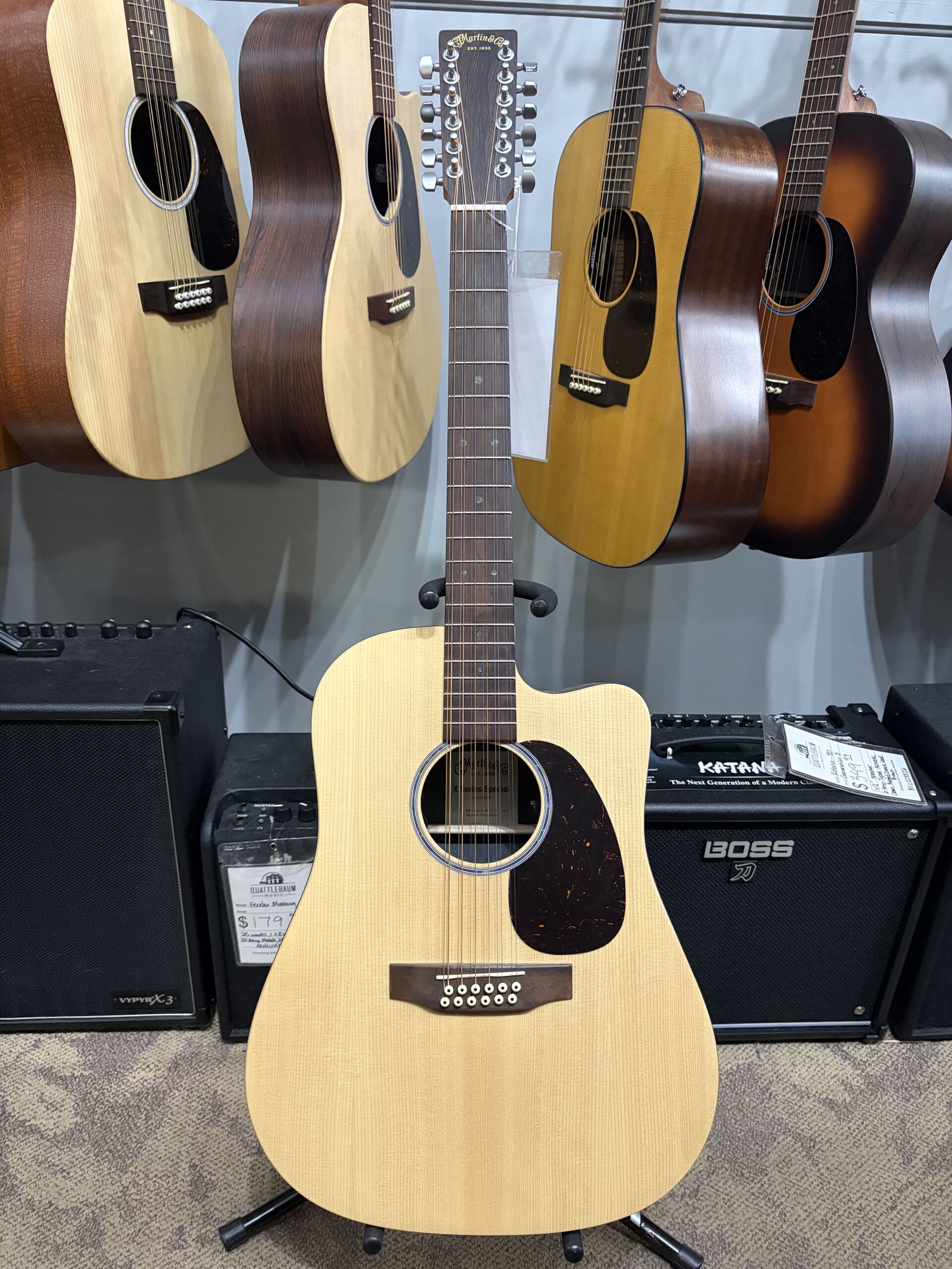 Used - Martin X-Series DC-X2E 12-String - Natural