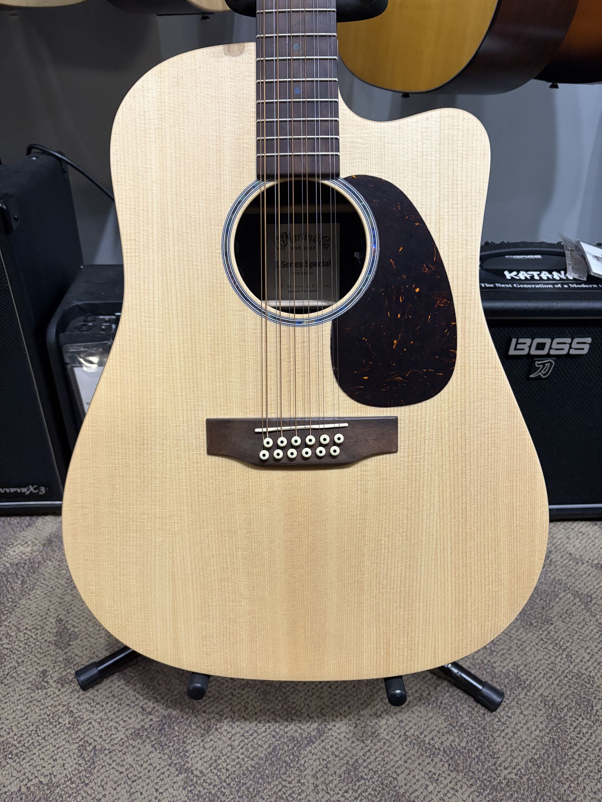 Used - Martin X-Series DC-X2E 12-String - Natural - Image 2