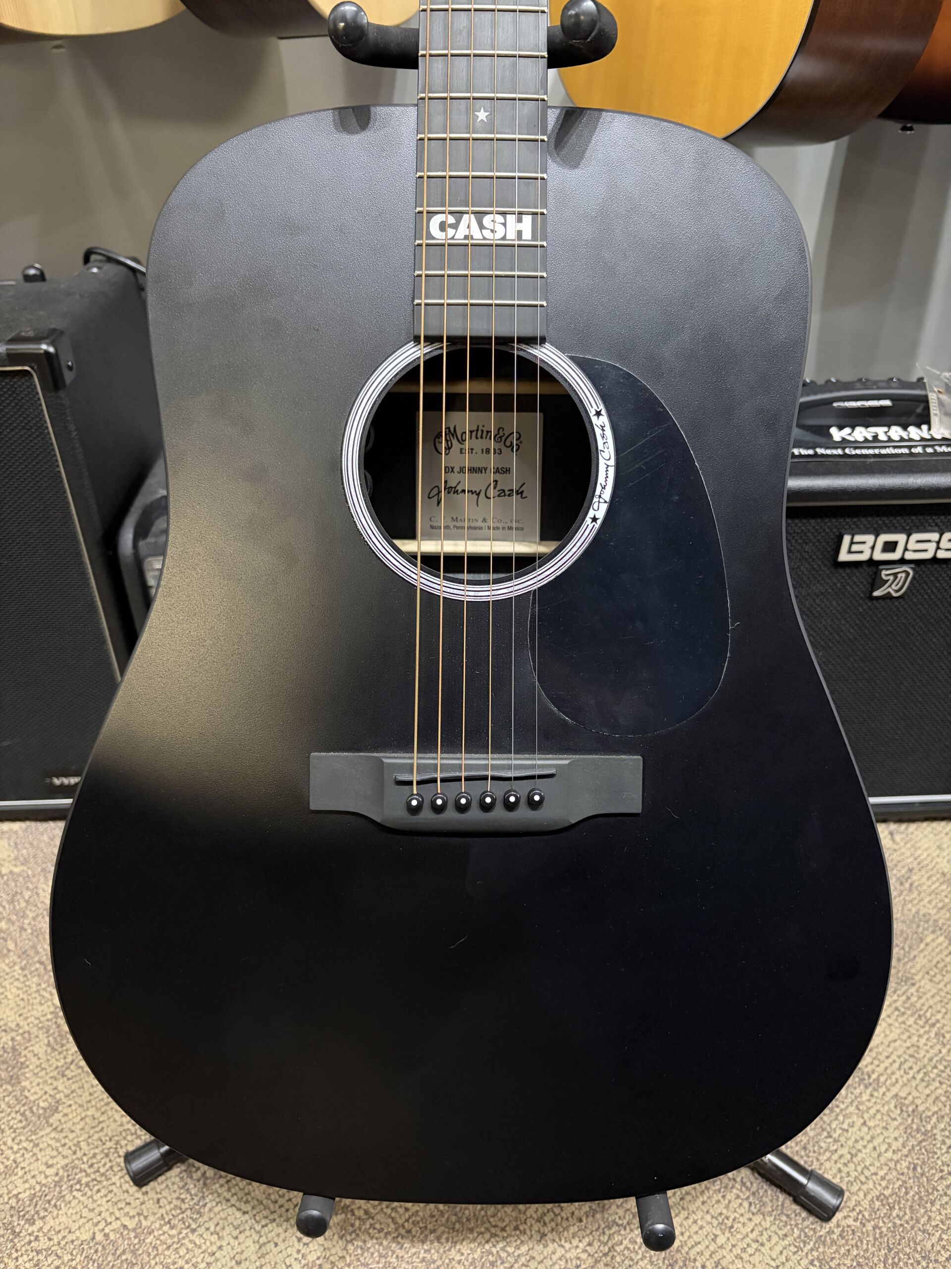 Martin DX Johnny Cash - Black - Image 2