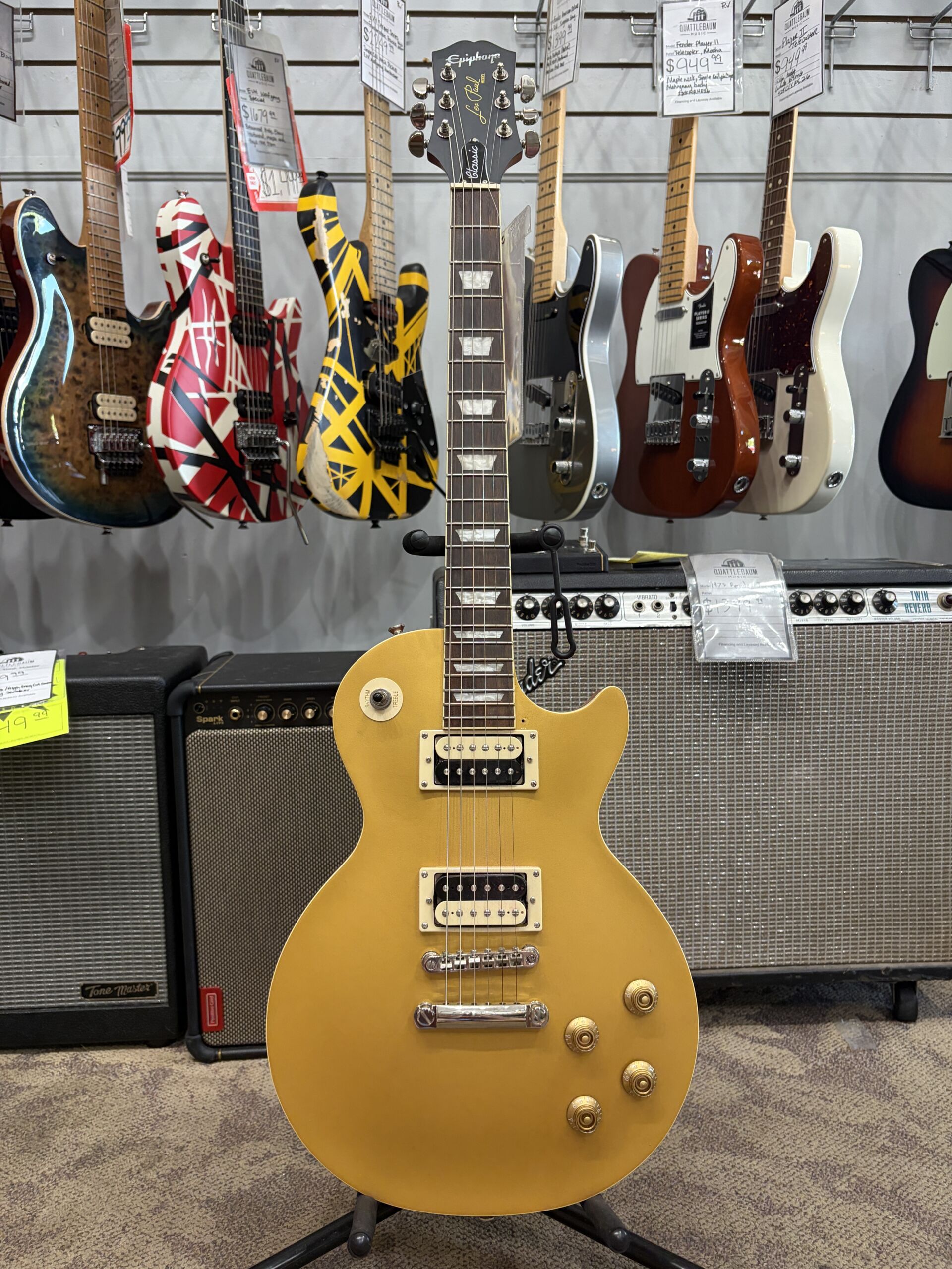 Pre-Owned - Epiphone Les Paul Gold Top - Classic Worn