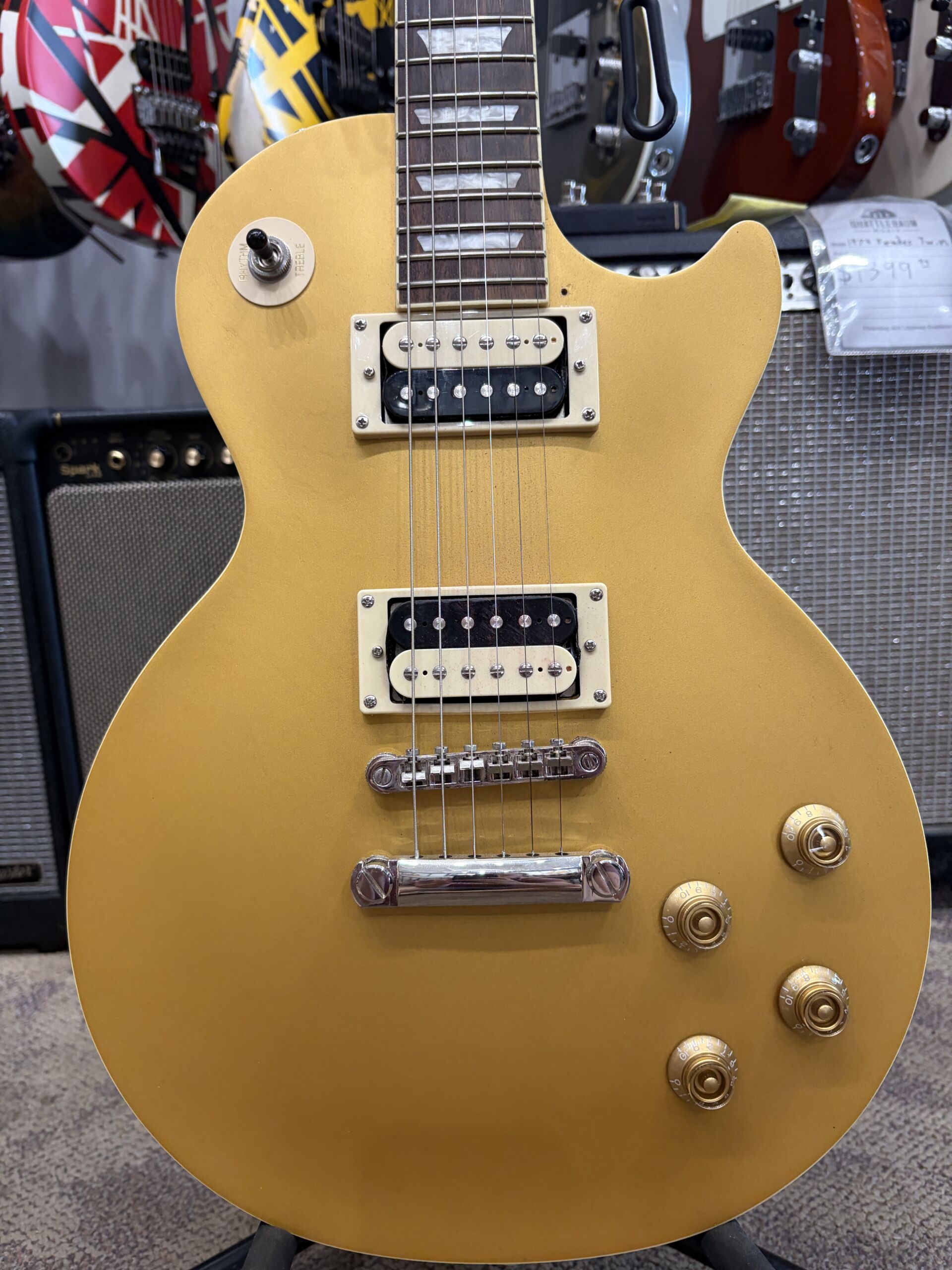 Pre-Owned - Epiphone Les Paul Gold Top - Classic Worn - Image 2