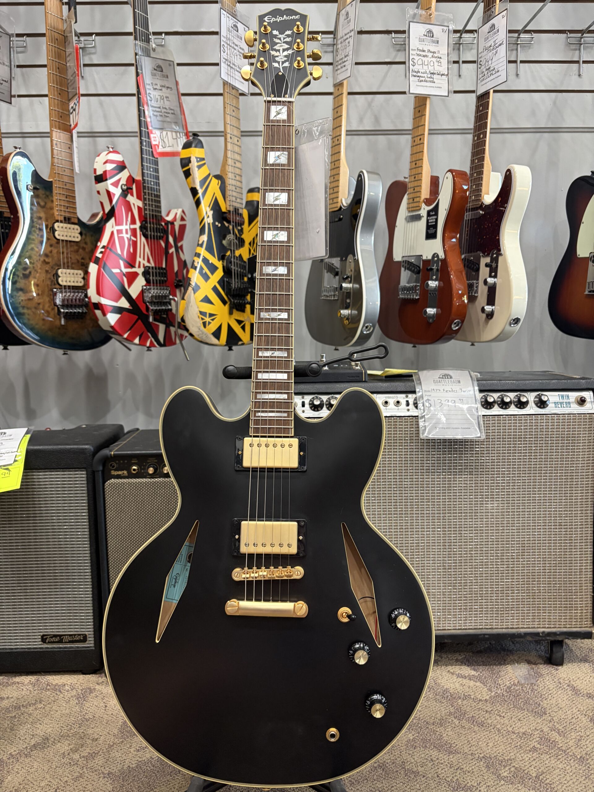 Pre-Owned - Epiphone Emily Wolfe Sheraton - Black