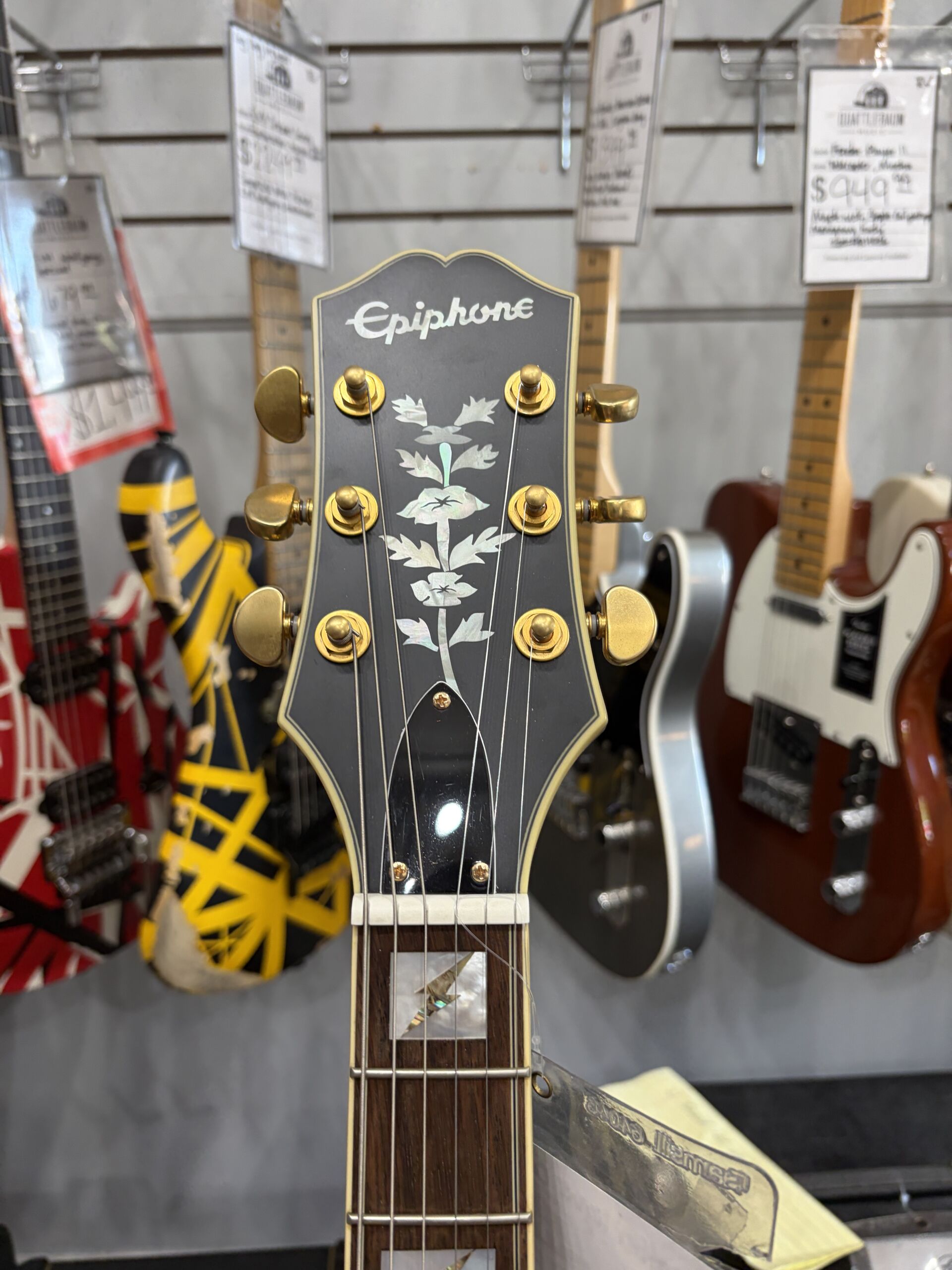 Pre-Owned - Epiphone Emily Wolfe Sheraton - Black - Image 7