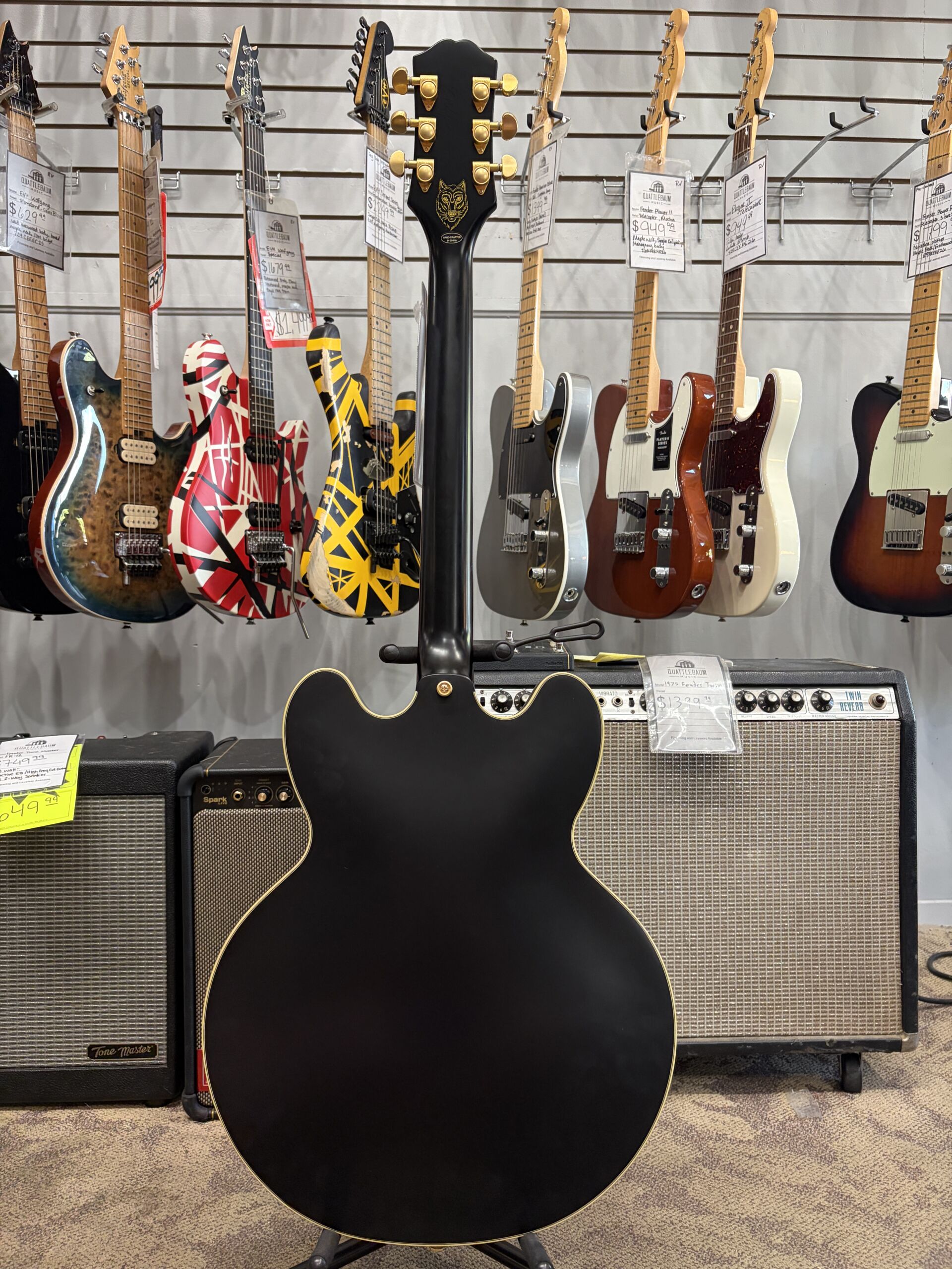 Pre-Owned - Epiphone Emily Wolfe Sheraton - Black - Image 8
