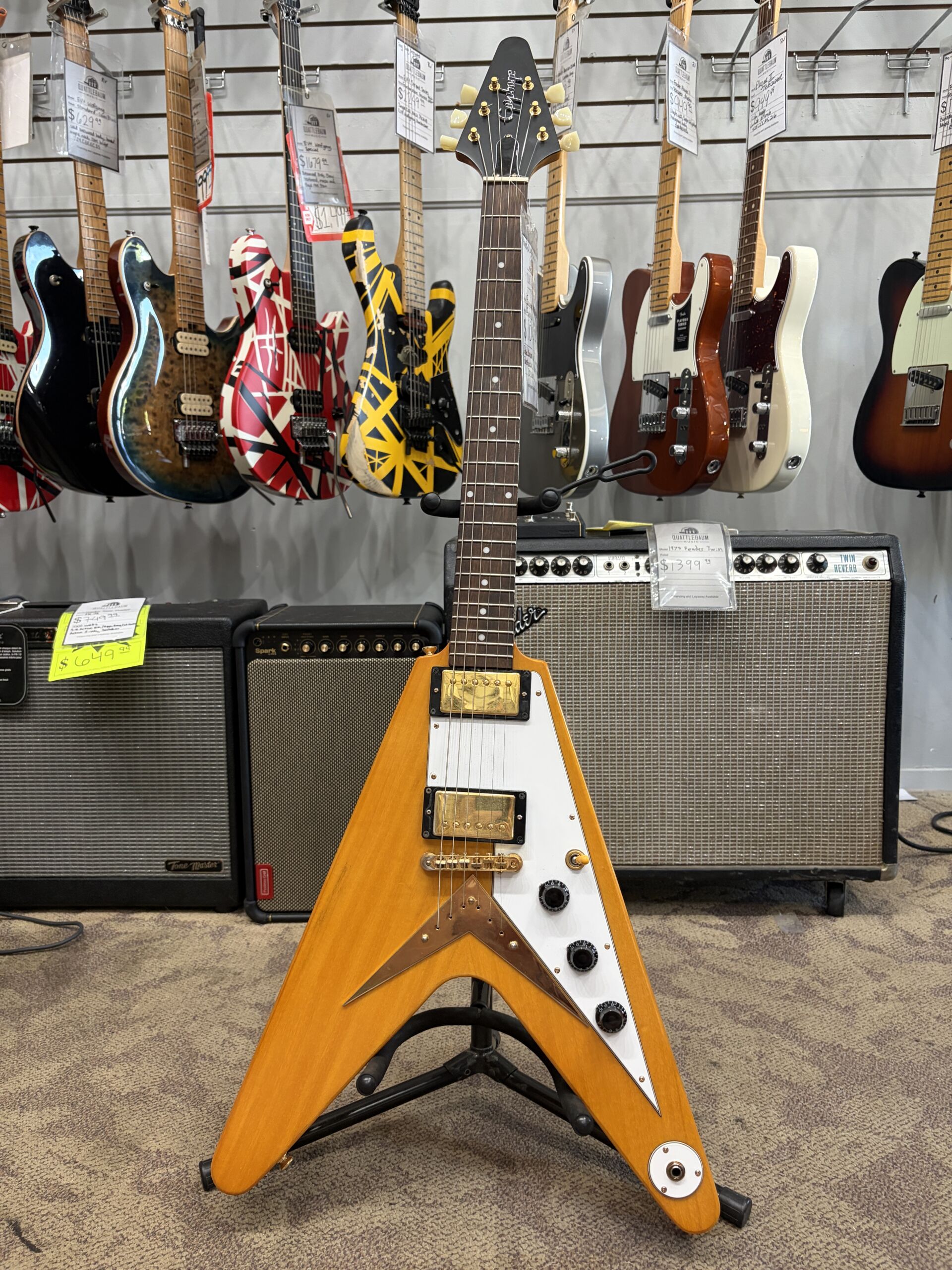 Pre-Owned - Epiphone 1958 Korina Flying V