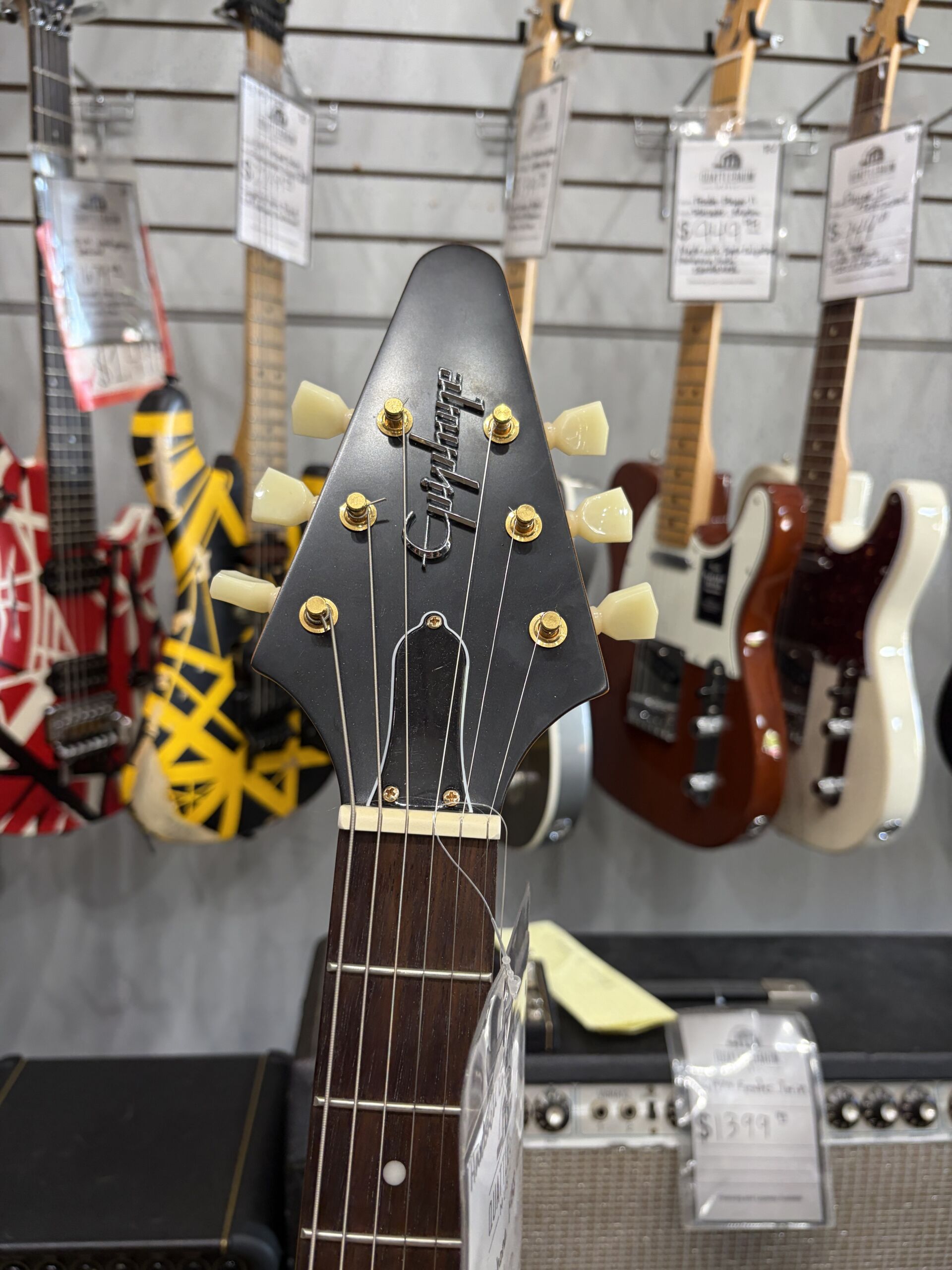 Pre-Owned - Epiphone 1958 Korina Flying V - Image 6
